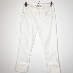 JOE'S JEANS White Crop Skinny Jeans 